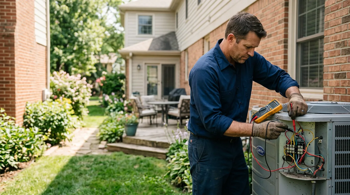 HVAC technician working near Pullman, WV